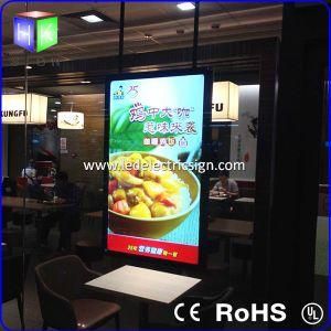 Double Side Window Display LED Light Box for Menu Board Used on Restaurant