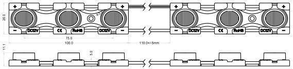 3020 SMD High Power LED Module Side Light for Light Boxes