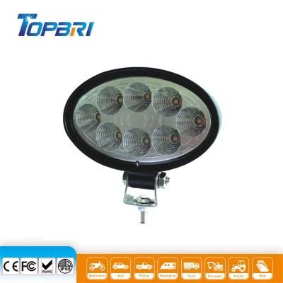 Auto Excavator Forklift Oval White Amber LED Work Safety Light