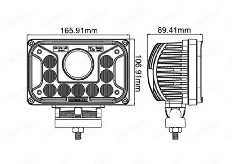 8 Inch CREE LED Transport Light 42W