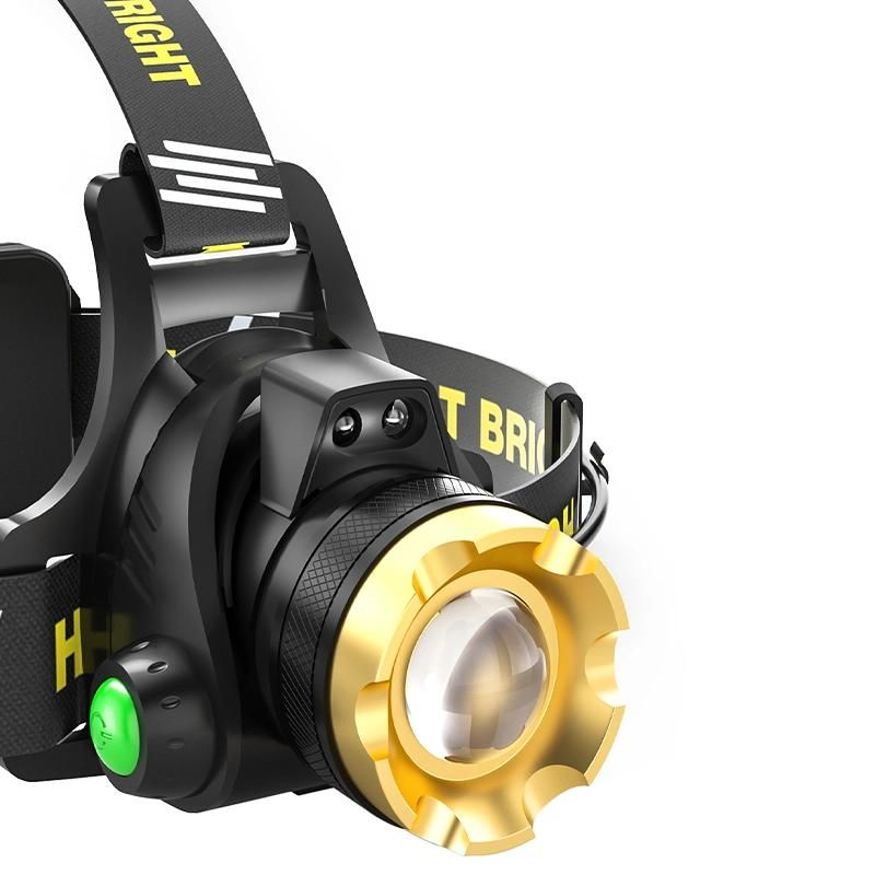 LED Headlamp Professional Fishing Hunting Head Light 2000lm 500m Shot Range Head Lamp