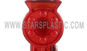 Solar LED Traffic Warning Light with Clamp for Korea Market