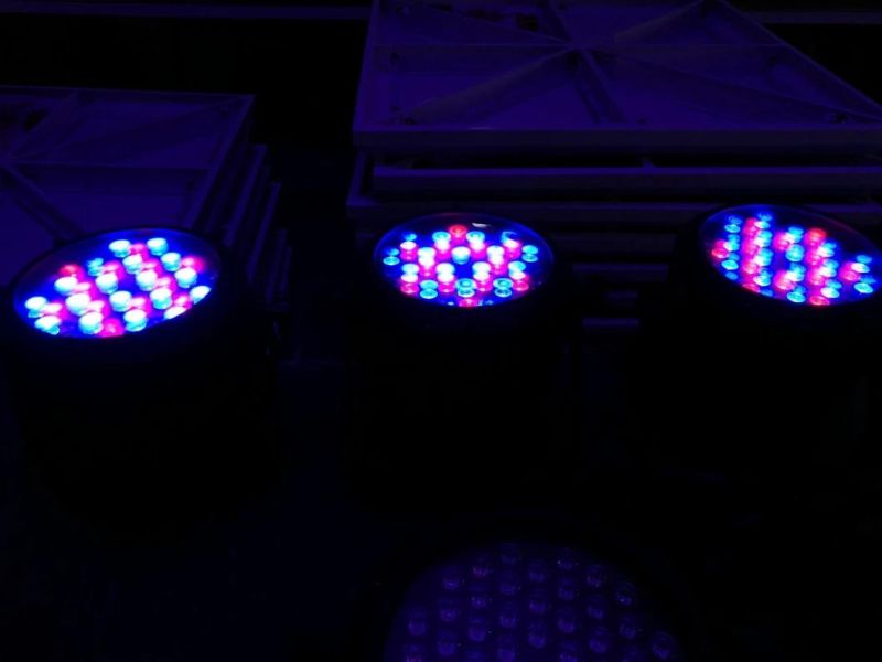 54psc 3W Top Quality Alloy Shell Waterproof LED PAR Light for Party Theater Performance