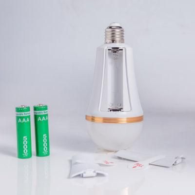 Portable Cordless Charging Emergency Bulb Rechargeable LED Bulb Lights with Battery Batteries