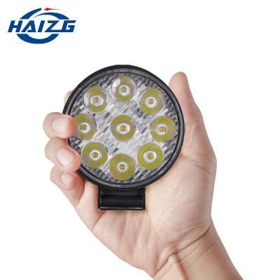 Haizg 27W Motorcycle Light 12V 24V Mini LED Work Light Fog Light Driving Light Faros LED