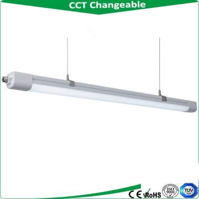 Wholesale Distributor CCT Change IP65 LED Tri Proof Light with 150lm/W, Emergency Linear Light, LCD Screen, LED Waterproof Light
