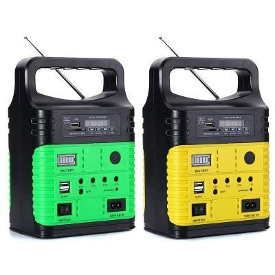 4 Colors Solar Lantern Lights Emergency Lighting Solar / 220V Input with FM Radio