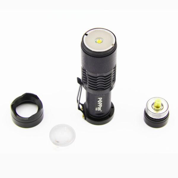 Rechargeable Xml T6 Mini Torch Flat LED Flashlight