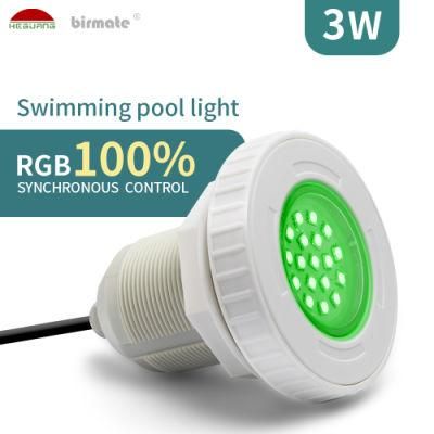 Manufacturers RGB 3W 12V IP68 Underwater SPA Vinyl Liner LED Swimming Pool Lights