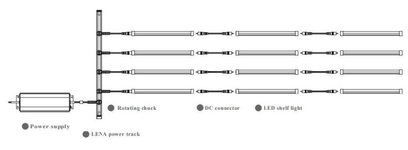 85 Lm/W Customizabled LED Shelf Light Low Voltage with Aluminum Profile