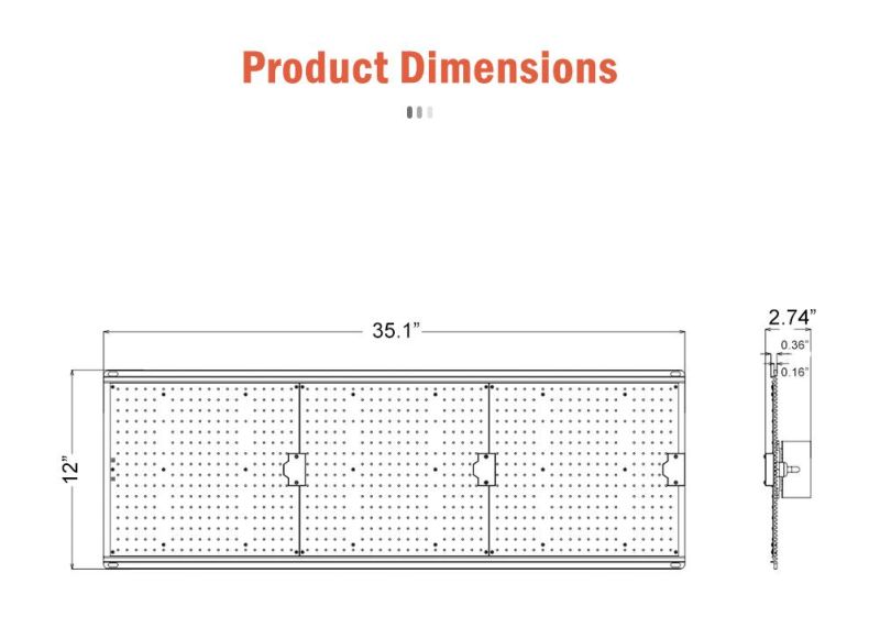 100W Full Spectrum LED Plant Grow Panel