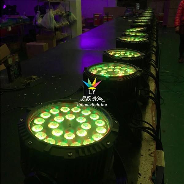 24X18W Rgbwauv 6in1 Outdoor Waterproof LED PAR Light