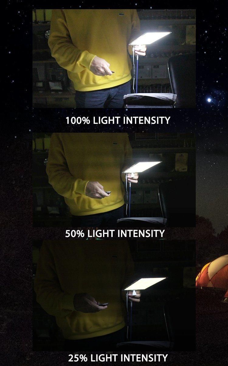 360 Light 47W COB Outdoor Activities LED Camping Lamp Big Board 12V Telescopic Fishing Pole Light CE FCC