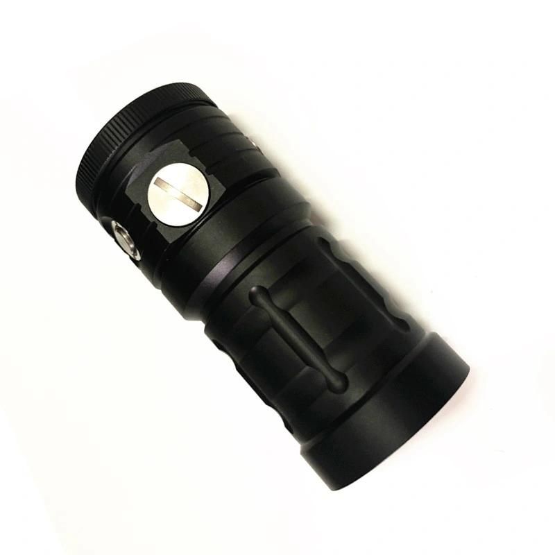 Built-in Battery Underwater Photography Fill Light Waterproof Video Torch COB Diving Flashlight