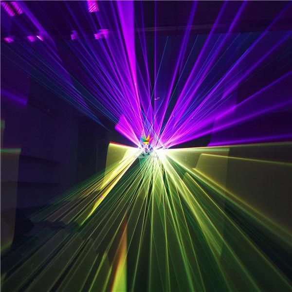 Six Eyes Red Stage Night Club DJ RGB Laser Light