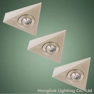 Surface Mounted Cabinet Triangle Adjustable 1W LED Light Cabinet