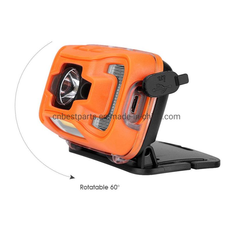 Wholesale Quality Camping Head Torch Lamp Rechargeable Powered Head Torch Light Portable Adjustable Headlight Emergency LED Headlamp