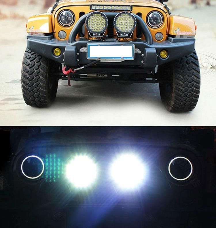 Black/Red 18500lm 9 Inch 185W LED Work Light for off-Road 4X4 Auxiliares Auto Moto Alta Baja Faro LED