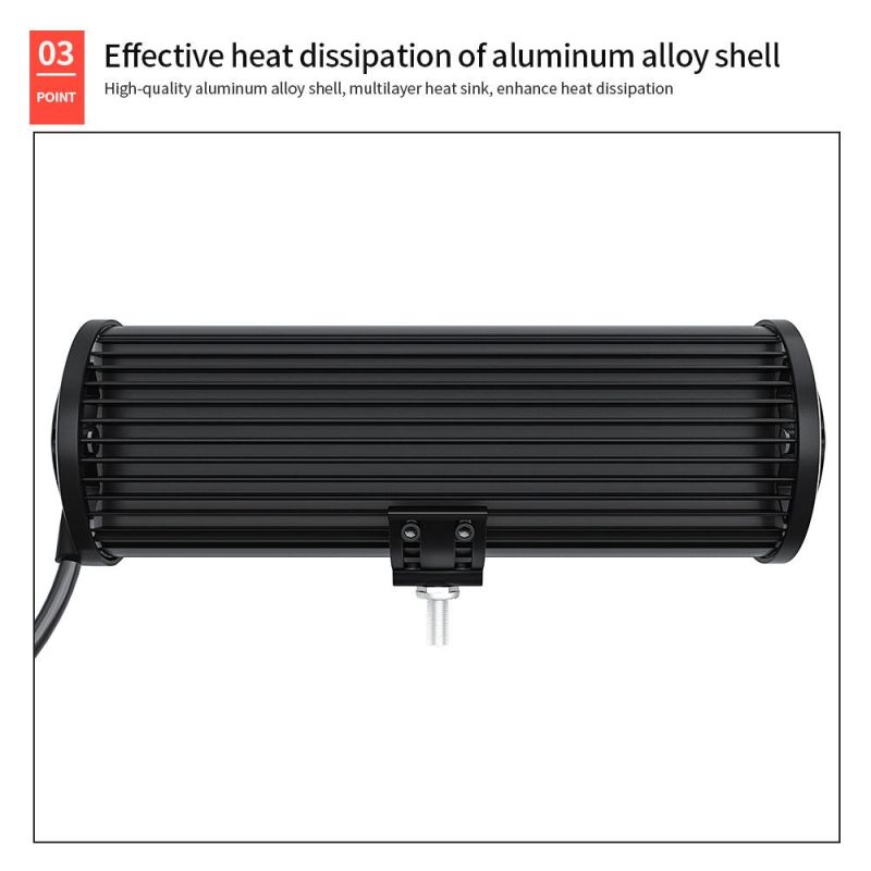 Dxz 9inch 48LED 144W Work Light LED Light Bar for Car Tractor Boat Offroad off Road 4WD 4X4 Truck SUV ATV Driving 12V 24V
