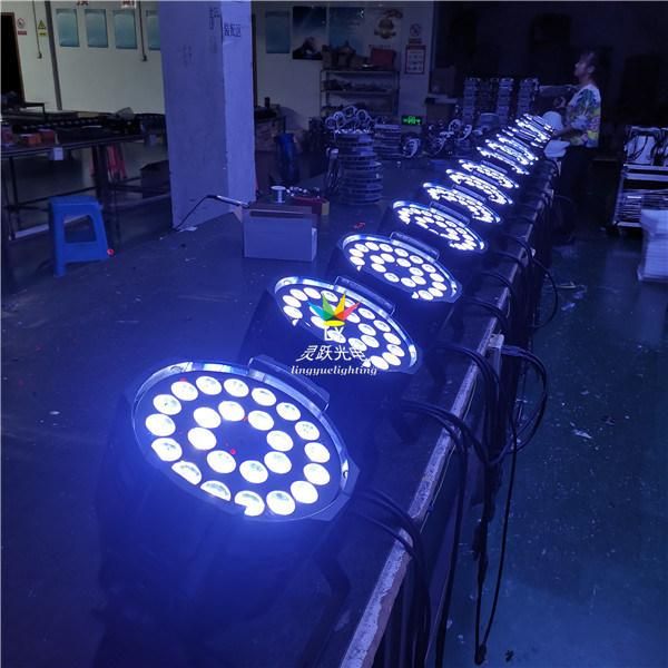 China Stage Disco 24X10W RGBW 4in1 LED PAR Can DJ Lighting