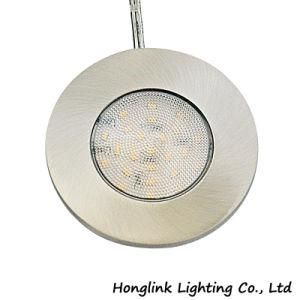 Ce Round Aluminum 1.5W 12V LED Under Cabinet Light