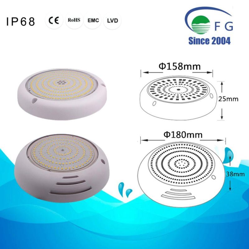 High Quality 158mm Mini Resin Filled Wall Mounted Pool Lights