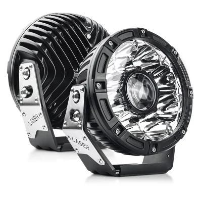 7 Inch LED Driving Light with Laser Light for Jeep off-Road Car LED 1000 Meters Illumination Distance 80W Laser Lamp