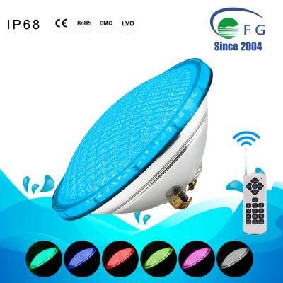 IP68 AC12V PAR56 18W 252PC 2835SMD RGB Remote Controlled LED Underwater Swimming Pool Lighting