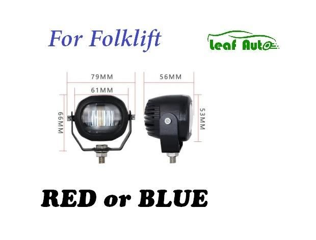 Safety Halo Forklift Warning Light Flashlight Mini Red/Blue Zone Danger Area Light Strobe Light CREE LED Work Light