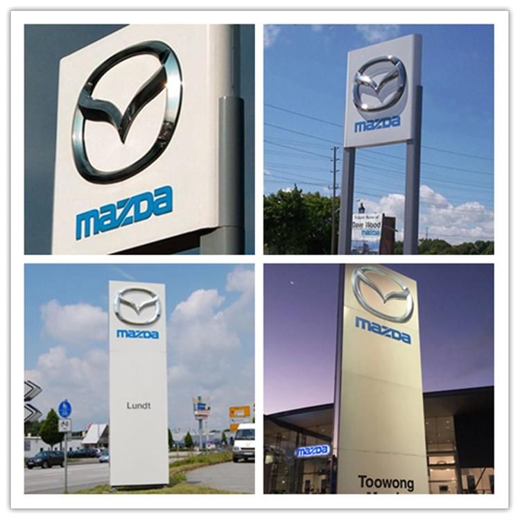 High Quality Advertising Steel Structure Outdoor Illuminated Pylon Sign