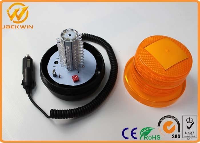 Rechargeable Beacon Rotating LED Warning Light with Magnetic Base for Car