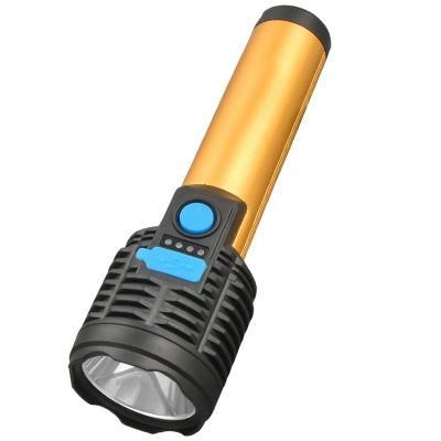 Rechargeable Battery Built-in Main Spot Beam Size Flood Beam LED Torch Flashlight Camping Lantern