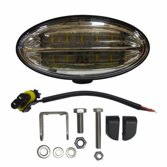 Re573609 6.5" 45W Pedestal Mount Flood Beam LED Headlights for John Deere