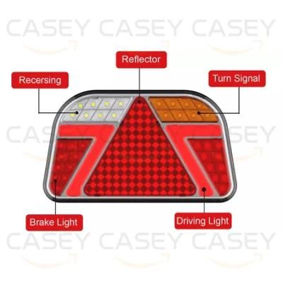 Waterproof 12V 24V LED Combination Rear Lamps for Truck Trailer