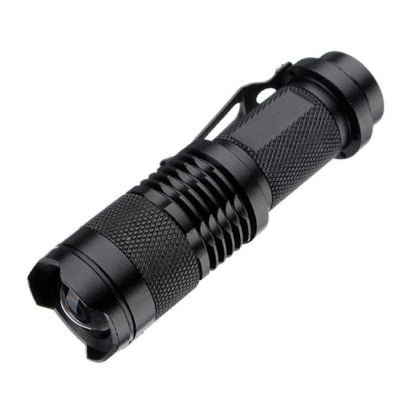 Alumunim AA Battery XPE UV Torch Tail Button LED Flashlight