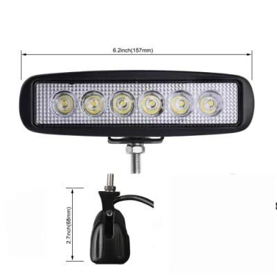 12W 6 Inch Oval White Flush Mount LED Work Light for Boat Ship Marine