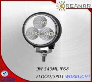 9W Auto LED Car Driving Light for Truck 4X4, 6000K