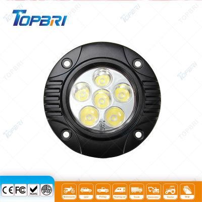 Round 18W Car LED Tractor Truck Work Working Light with Flush Mount