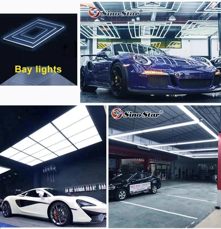 Hexagonal Ceiling Light Work New LED Light Bar Ceiling Linear Light for Garage Car Workplace Car Wash Light Supplies Wholesale