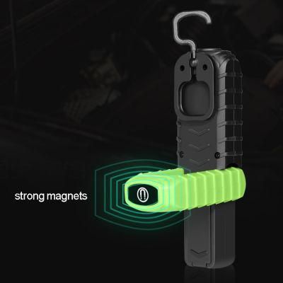 Cordless Portable Magnetic COB 3W LED Inspection Light with Clip