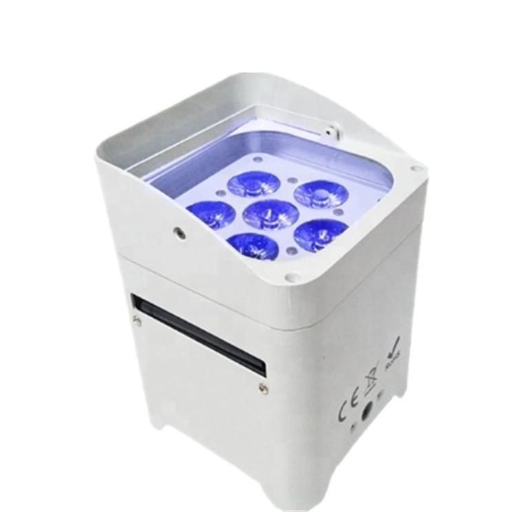 6PCS 18W RGBW 6in1 Wireless Battery LED PAR Light