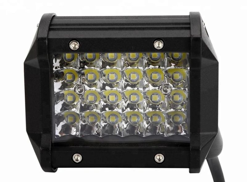 Waterproof 4inch 72W 144W 4 Row LED Work Light for off-Road Truck Jeep ATV SUV Boat