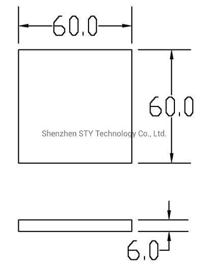 Ultra-Thin Surface Mounted Square LED Under Cabinet Lighting for Kitchen Cabinet/Under Counter/Book Case Lighting