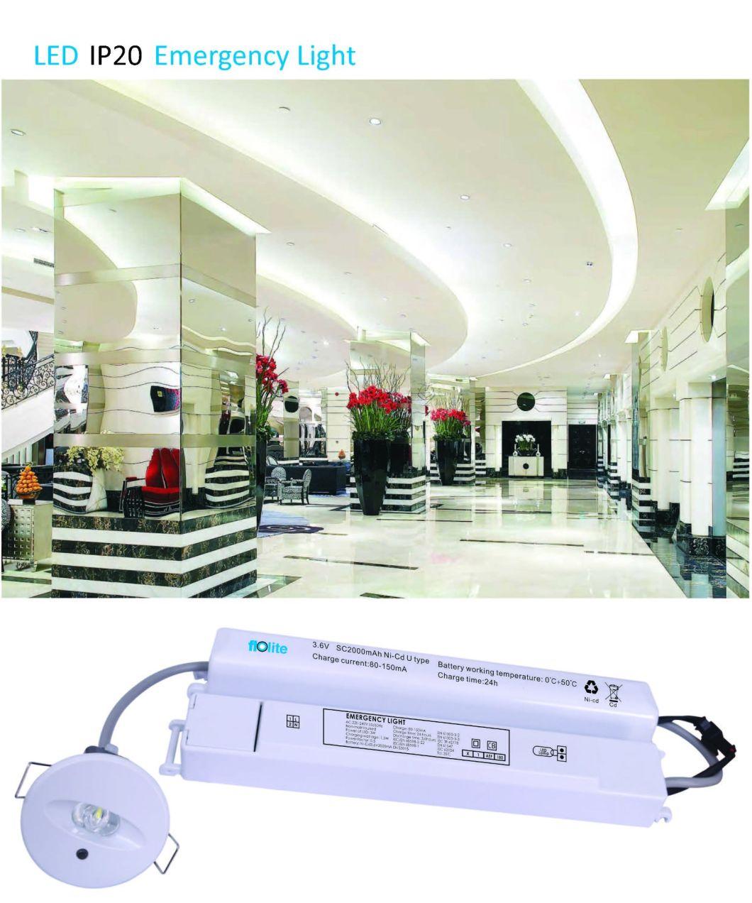 CB/CE Approved LED Rechargeable Emergency Light, LED Backup Light, LED Emergency Recessed Downlight Lek02-3nc