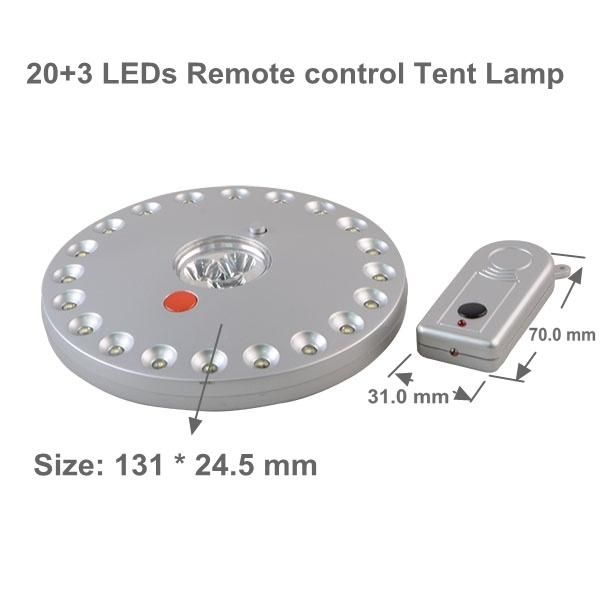 OEM China Factory Manufacturer Remote Control Tent Light 23 LED Camping Awning Lamp