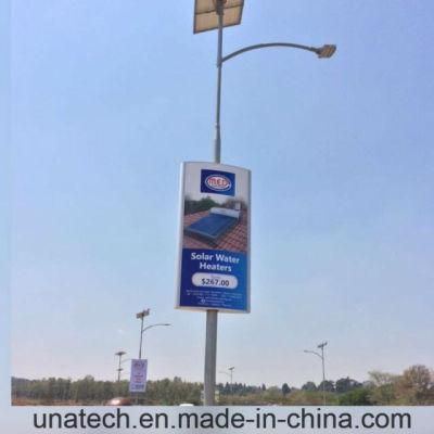 Outdoor Solar Lamp Coloumn Pole/Post/Pillar Ads LED Flex Mesh Fabric Banner LED Light Box