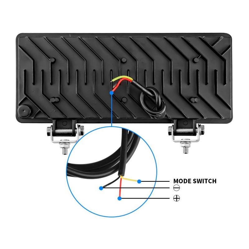 Dxz Truck 12-Inch 100SMD High-Power Radiation Lamp with High Beam/Low Beam Suitable Large Vehicles Driving Work Lights