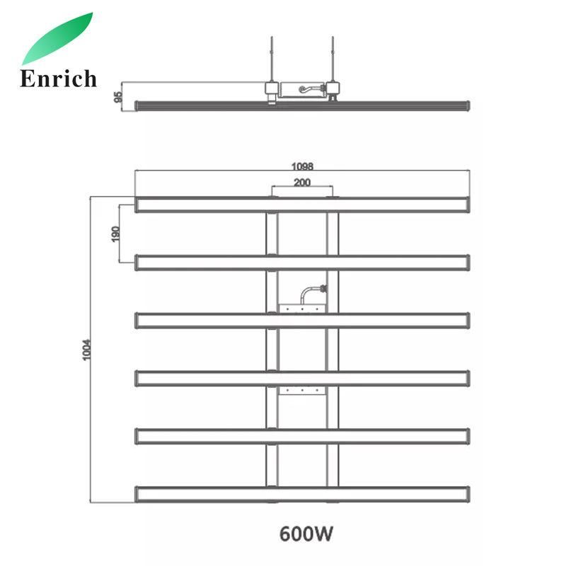 High Quality Full Spectrum 600W LED Grow Light for Green House Plants