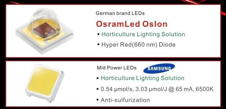 Full Spectrum Samsung Lm301b LED Plant Grow Light 480W with 6 Bars