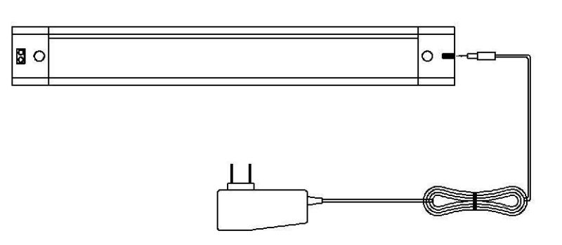 Linkable Under Cabinet PIR/Hand Motion/Door Motion/Touch Sensor Light Supplied Power by DC Adapter